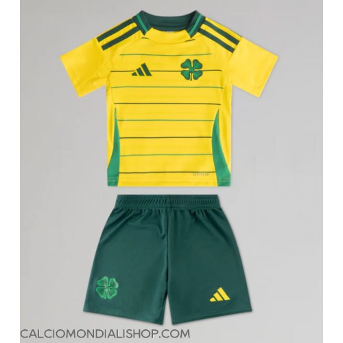 Maglie da calcio Celtic Seconda Maglia Bambino 2024-25 Manica Corta (+ Pantaloni corti)